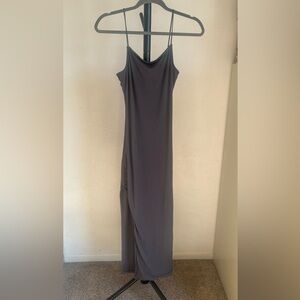 Sexy Slate Gray Maxi Dress